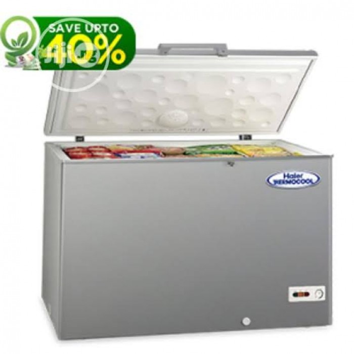 Haier Thermocool 379 Liters Inverter Chest Freezer (LRG HTF379IS R6 SLV)